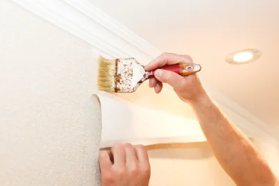 Pose de papier peint à Bours — revêtements muraux et toiles de verre